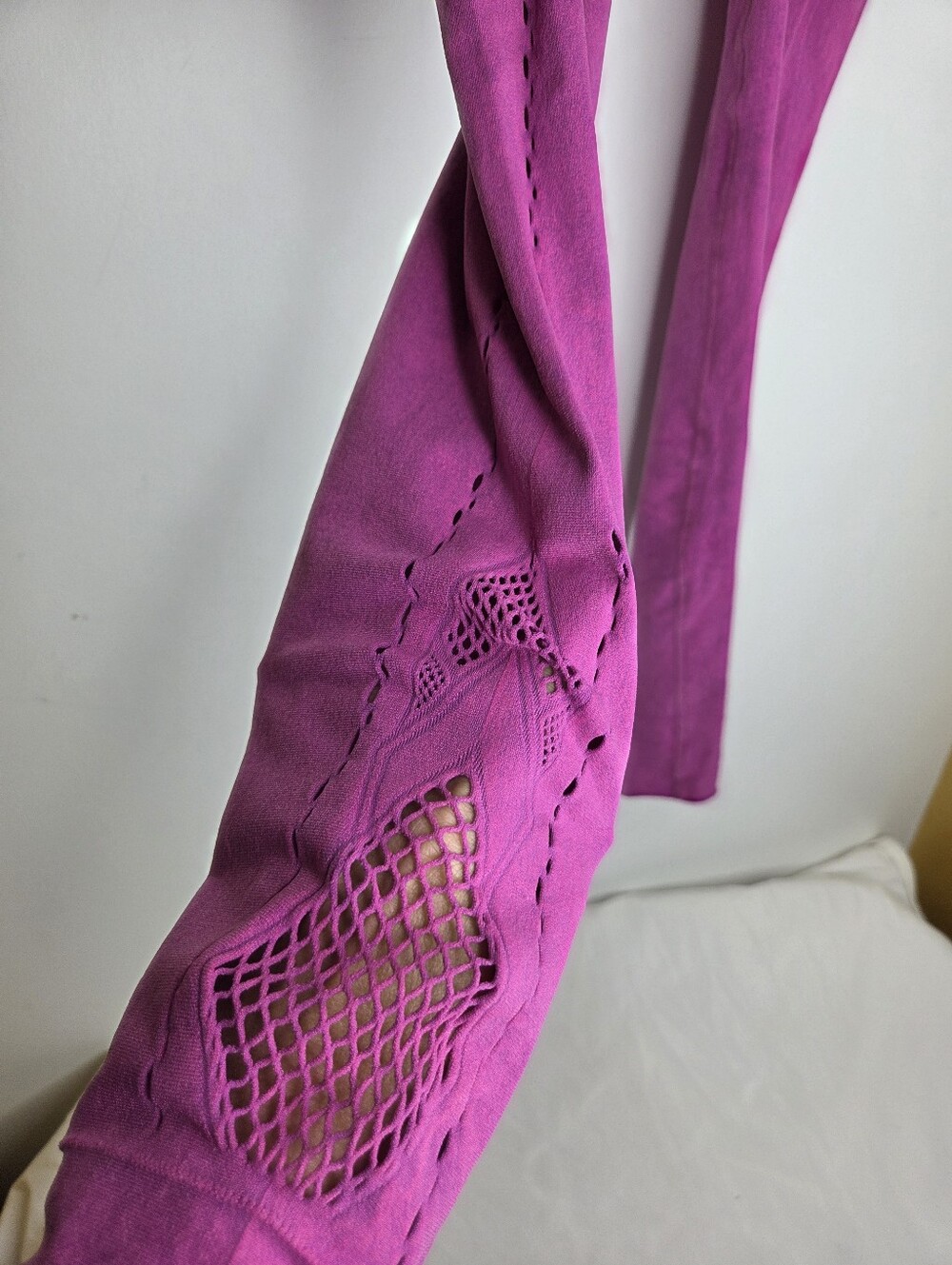 Free People Size M Movement Seamless High-Waist Berry Pink Sport Leggings - Picture 10 of 12